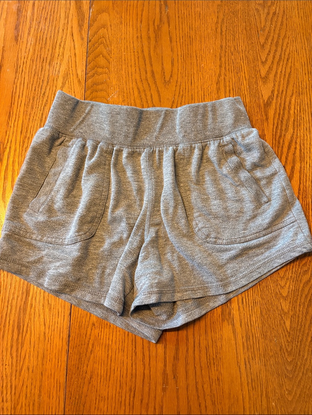 (5/$20) Athletic Works Gray Ribbed Waist Athletic Shorts